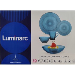 Столовый сервиз Luminarc LOUISON LONDON TOPAZ 30 предметов