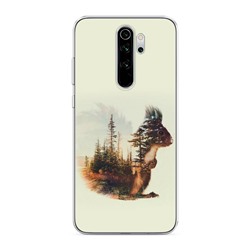 Силиконовый чехол Белка лес на Xiaomi Redmi Note 8 Pro