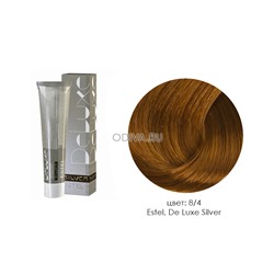 Estel, De Luxe Silver - крем-краска (8/4 светло-русый медный), 60 мл