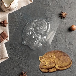 Форма для шоколада и конфет «Кисонька», 127×93×14 мм, цвет прозрачный