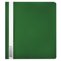 Скоросшиватель А5 пластиковый Люкс -PSL20A5GRN зеленый (346250) Бюрократ