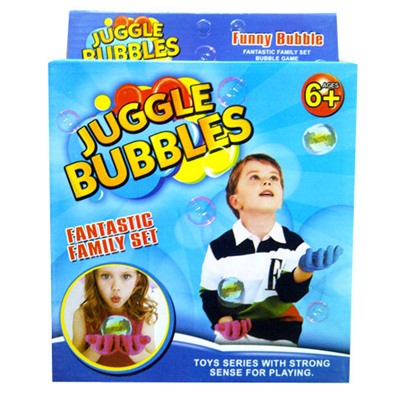 Нелопающиеся мыльные пузыри "Juggle bubbles" с перчатками