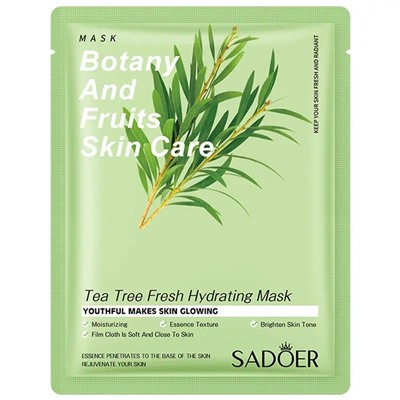 SADOER Увлажняющая маска для лица Tea Tree Hydrating Mask