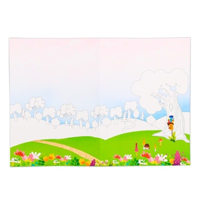 Набор наклеек с раскраской «Лесные феи», 14.5 × 21 см