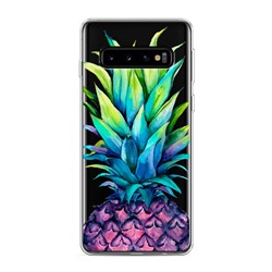 Силиконовый чехол Яркий ананас на Samsung Galaxy S10