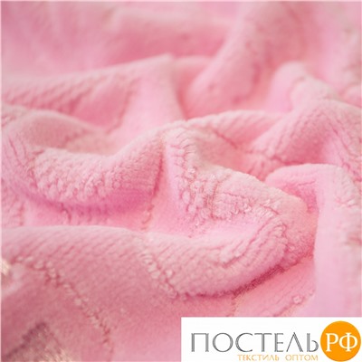 Велюровое полотенце 70х135 см Eleganta Aphrodite 500 г/м2, нежно-розовый