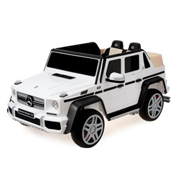 Электромобиль MERCEDES-BENZ G 650 Landaulet, EVA, кожаное сиденье, цвет белый 5217506