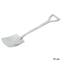 Ложка десертная совковая лопата серебро / LS-12 /уп 500/0,028