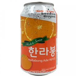 Газированный б/а напиток Халлабонг Hallabong Ade, Корея, 350 мл