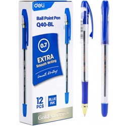 Ручка шариковая Arris Golden CQ40-BL синяя 0.7мм (1872847) Deli