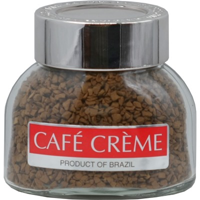 CAFE CREME. Растворимый сублимированный 45 гр. стекл.банка