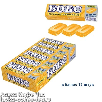 Бобс леденцы мёд-лимон 35 г*12 шт.