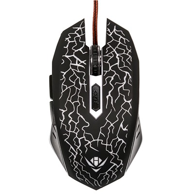 Мышь оптическая Nakatomi Gaming mouse MOG-15U игровая (повр. уп.) (black)