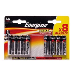 Батарейка AA Energizer LR6 Max (8-BL) (96)