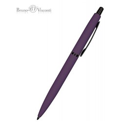 Ручка автоматическая шариковая 1.0мм "SAN REMO" синяя, фиолетовый металлический корпус 20-0249/06 Bruno Visconti