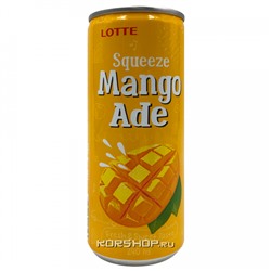 Сокосодержащий б/а напиток Манго Squeeze Lotte, Корея, 240 мл Акция