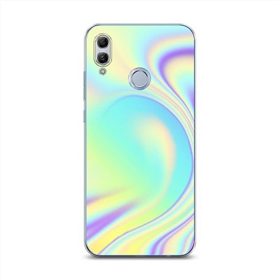 Силиконовый чехол Нежно-голубая голограмма на Honor 10 Lite