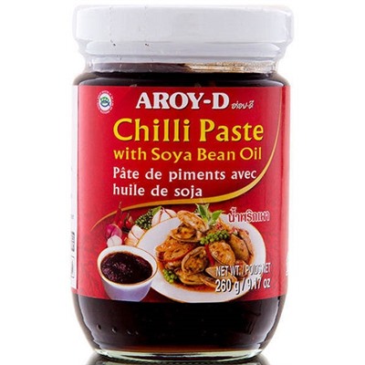 Паста чили с соевым маслом Chilli Paste with Soya Bean Oil Aroy-D 260 гр.