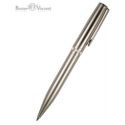Ручка автоматическая шариковая 0.7мм "BOSTON" синяя, металлический корпус шампань 20-0358 Bruno Visconti