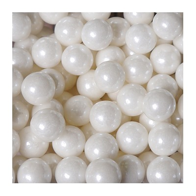 Сахарные шарики Белые перламутровые 10 мм New, 50 гр