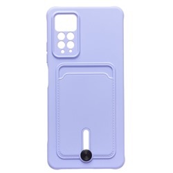 Чехол-накладка - SC304 с картхолдером для "Xiaomi Redmi Note 11 Pro 4G Global/Redmi Note 11 Pro 5G Global" (dark violet)