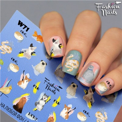 Fashion Nails, Слайдер-дизайн W71