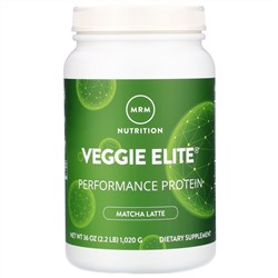 MRM,  Veggie Elite Performance Protein, латте матча, 1020 г (2,2 фунта)