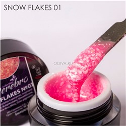 Serebro, Snow Flakes - гель-лак (№01), 5 мл