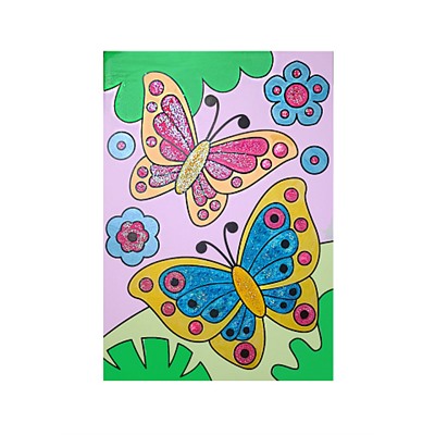 Раскраска с блестками «Бабочки»
