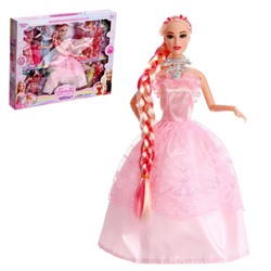 Кукла-модель шарнирная "Алина" с набором платьев и аксессуарами МИКС 7558970