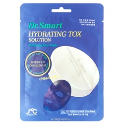 Тканевая маска для проблемной кожи лица с маслом чайного дерева Hydrating Tox Solution Dr. Smart, Корея, 25 мл Акция