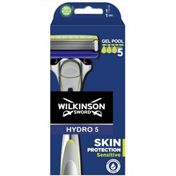 Станок для бритья Schick (Wilkinson Sword) HYDRO-5 Skin Protection Sensitive (+1 кассета)
