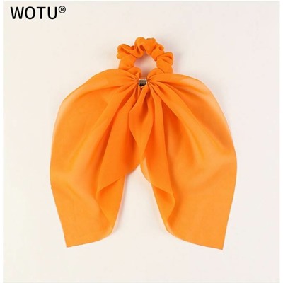 Sale! Резинка - бантик-повязка для волос,цвет оранжевый ,1 шт.