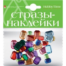 Декоративные наклейки СТРАЗЫ "КРИСТАЛЛЫ ПРЯМОУГОЛЬНЫЕ" НАБОР №9 2-094/09 Альт