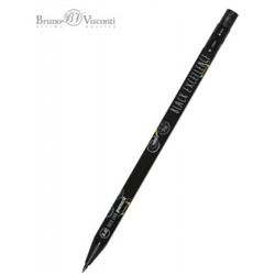 Авт. карандаш 2 мм "Black Excellence. Желтый велосипед" цанговый+точилка 21-0041/21 Bruno Visconti
