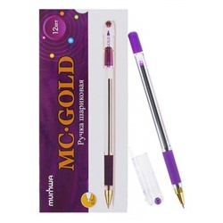 Ручка шариковая MC GOLD фиолетовая 0.5мм BMC-09 MunHwa