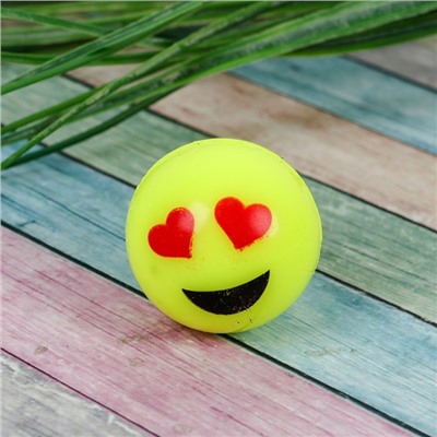 Мяч каучуковый «Смайлики», 3,2 см