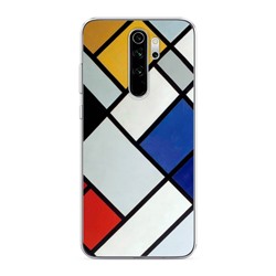 Силиконовый чехол Мондреан на Xiaomi Redmi Note 8 Pro