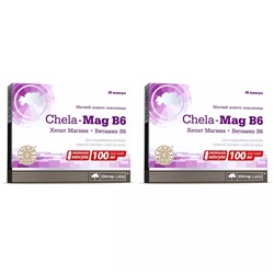 Биологически активная добавка Chela-Mag B6, 690 мг, №30 х 2 шт
