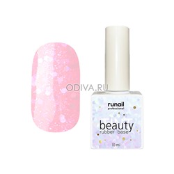 RuNail, каучуковая цветная база "beautyTINT" glitter mix (№6769), 10 мл