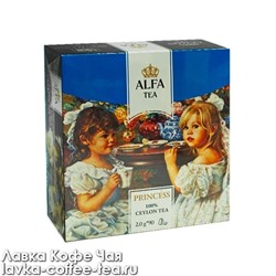 чай Alfa Princess чёрный 2 г*90 пак.