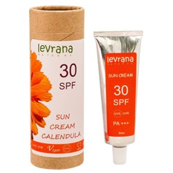 Солнцезащитный крем для тела Календула, SPF30, Levrana