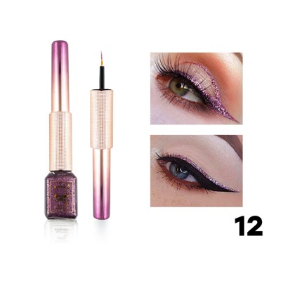 Стойкая цветная подводка Karite Glitter Eyeliner, тон 12