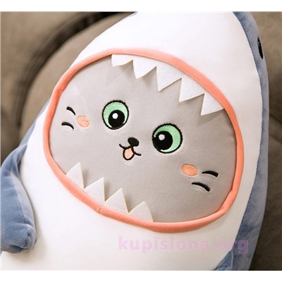 Мягкая игрушка «Котенок-акуленок» 60 см
