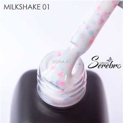 Serebro, гель-лак Milkshake №01, 11 мл