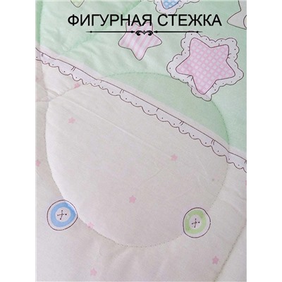 Текс-Плюс / Набор детский одеяло и подушка - Веселый паровозик