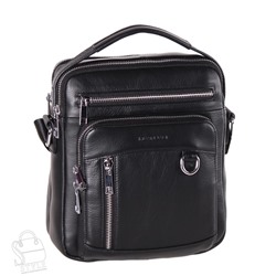 Сумка мужская кожаная 810-2BH black Heanbag