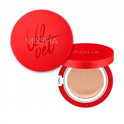 MISSHA, Тональный кушон с бархатным финишем №21 Velvet Finish Cushion, 15гр