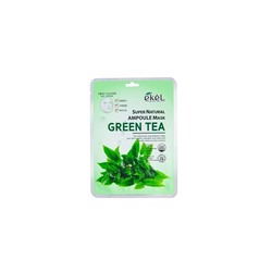 EKEL Ампульная тканевая маска для лица Green Tea 25ml