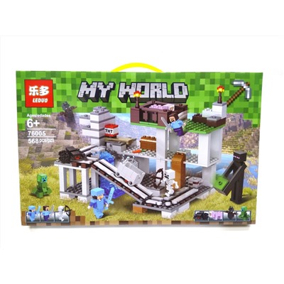 Констуктор Майнкрафт My World " Затерянная шахта " 568 деталей арт.76005